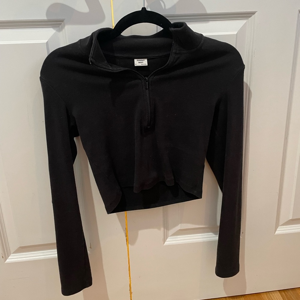 aritzia zip longsleeve